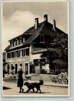 2416 Les Brenets Gebrauchsspuren Hotel de la Couronne Hund