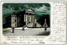8400 Winterthur 1899 Lithographie Stadthaus Mondschein-AK