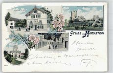 4115 Mariastein 1901 - Hotel de la Poste Ruine Landskron Kloster Kirche Unterirdische Gnadenkapelle