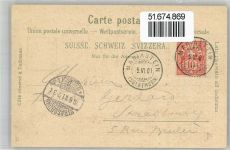 4115 Mariastein 1901 - Hotel de la Poste Ruine Landskron Kloster Kirche Unterirdische Gnadenkapelle