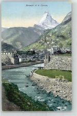 3920 Zermatt - Blick mit Mont Cervin