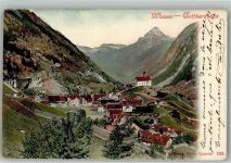 6484 Wassen UR 1902 Foto AK Gotthardbahn