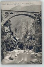 1922 Salvan 1912 - Ponts sur le Triege a Tretien Triquent