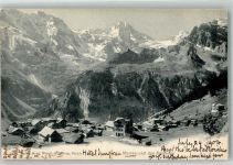 3825 Mürren 1904 Foto AK Hotel Jungfrau
