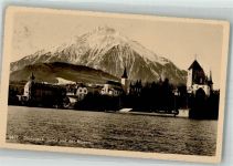 3700 Spiez 1913 Foto AK Thunersee Niesen