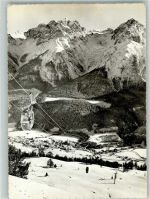 7550 Scuol Schuls 1962 Winter Seilbahn