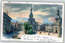 3000 Bern Berne 1905 Lithographie Bahnhofsplatz