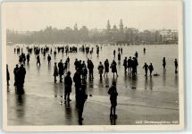 8000 Zürich - zugefrorener Zürichsee 1929