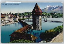 6000 Luzern Lucerne - Kapellbrücke, wasserturm AKU2