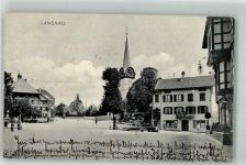 3550 Langnau im Emmental 1910 Foto AK Kirche Gasthaus