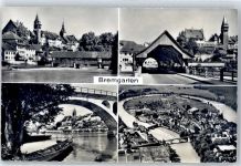 5620 Bremgarten AG - Brücke, Kirche, Fluss AKU1