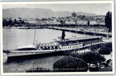 1200 Genève Genf - Hafen Raddampfer La Suisse AKU1