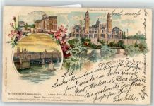 8000 Zürich 1900 Lithographie Bahnhof Tonhalle