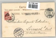 8000 Zürich 1900 Lithographie Bahnhof Tonhalle