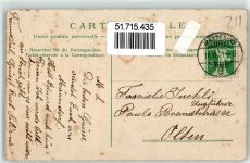 8708 Männedorf 1911 Prägedruck Wappen Briefmarke