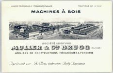 5200 Brugg AG - Machines a Bois Muller & Cie Ateliers de Constructions Mecaniques & Fonderie