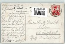 6978 Gandria Lithographie / Künstlerkarte 1910