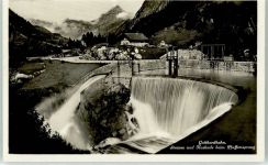 6484 Pfaffensprung Wassen UR - Stausee Kaskade beim Pfaffensprung Gotthardbahn