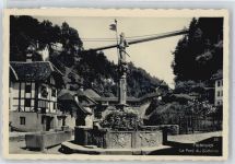 1700 Fribourg Freiburg - Brunnen, Brücke, Gotteron AKU2