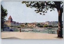 1000 Lausanne Losanna - Panorama Hafen AKU2