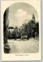 3600 Thun 1919 Foto AK Burg- Tor Kirche