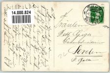 Flims 1916 Foto AK Kirche Dorfpartie