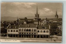 1530 Payerne Foto AK Bahnhof