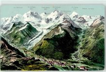 7504 Pontresina - Blick mit Berninagruppe