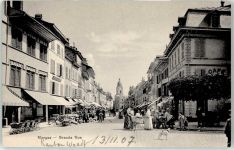 1110 Morges - 1907 Marktszene Grand Rue