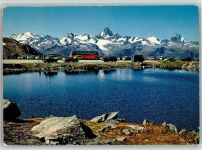 6983 Magliaso Magliasina - Roter alter Bus am Nufenen Pass