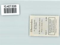 8942 Oberrieden - Vignette Wappen Kaffee Hag 1920-1940