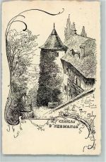 1248 Hermance 1912 Künstlerkarte Chateau sign. Mary Galay
