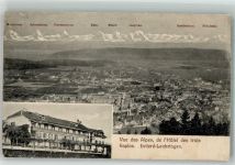 2533 Leubringen Evilard Foto AK l´Hotel des trois Vue des Alpes