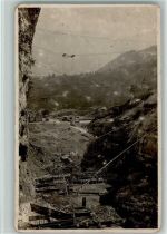 8854 Siebnen Gebrauchsspuren Kraftwerk Wäggithal Baustelle der grossen Staumauer im Schräh