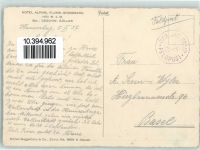 8896 Bergheim Flumserberg 1937 - Hotel Alpina Feldpost