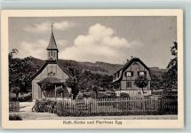 8132 Egg bei Zürich - Kath. Kirche und Pfarrhaus