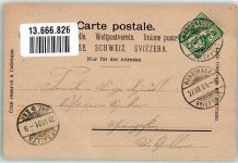 9400 Rorschach Lithographie XI. St. Gall. Kantonalsängerfest 1901