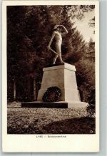 3250 Lyss 1925 Foto AK Soldaten- Denkmal