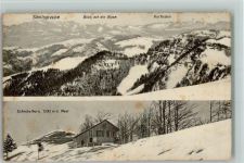 Schnebelhorn 1906 - Säntisgruppe Blick auf die Alpen Kurfirsten Winter