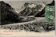 Le Mont Blanc 1906 - Montanvert Mer de glace