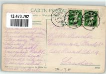 8308 Illnau 1910 Gebrauchsspuren Gasthaus Zum Löwen Kirchenquartier