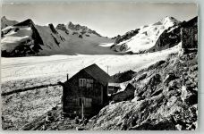 Konkordiahütten Foto AK Hüttenstempel