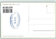 Konkordiahütten Foto AK Hüttenstempel