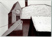 4402 Frenkendorf - Kirchturm von der Mittelgasse gesehen