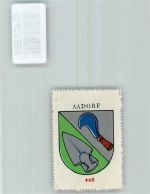 8355 Aadorf - Vignette Wappen Kaffee Hag 1920-1940 Pflugeisen Rebmesser