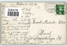 8215 Hallau 1912 Gebrauchsspuren Ort handschriftlich