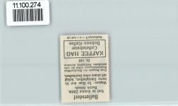 8303 Bassersdorf Baltenswil ZH - Vignette Wappen Kaffee Hag ca 1920-1940