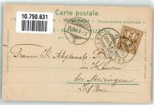 4000 Basel Bâle 1902 Gebrauchsspuren Tracht Fischerin