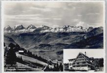 9643 Krummenau - Gasthaus Ferienheim Bendel Togg. blick auf Churfirsten Fotokarte