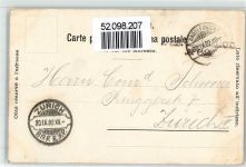 8450 Andelfingen 1902 Lithographie Postamt Pfarrhaus